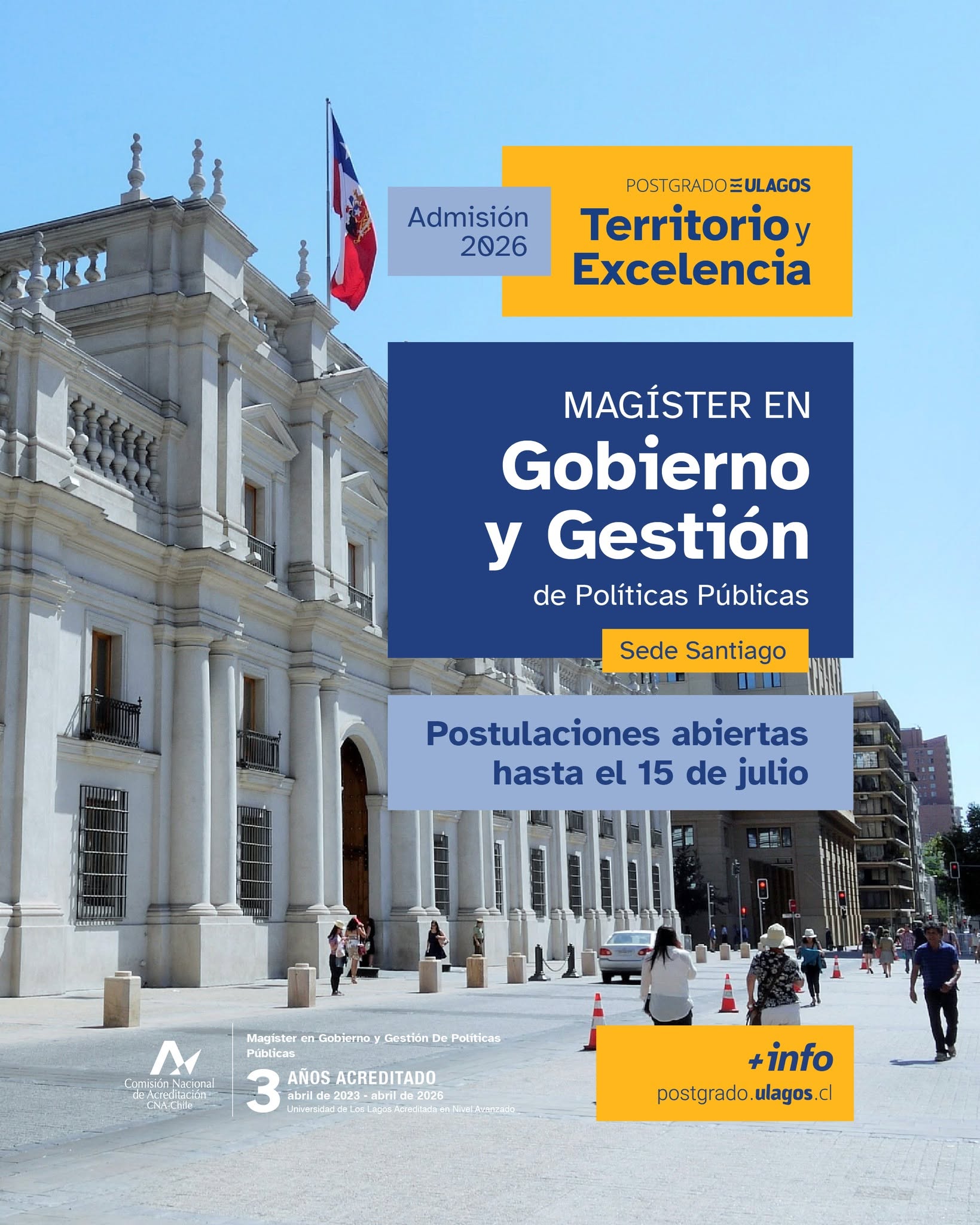 Magíster en Gobierno y Gestión de Políticas Públicas – Admisión 2026